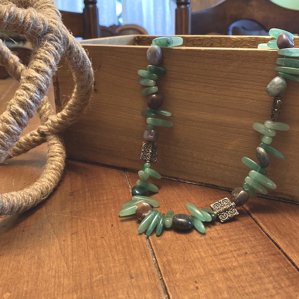 Handcrafted beaded necklace